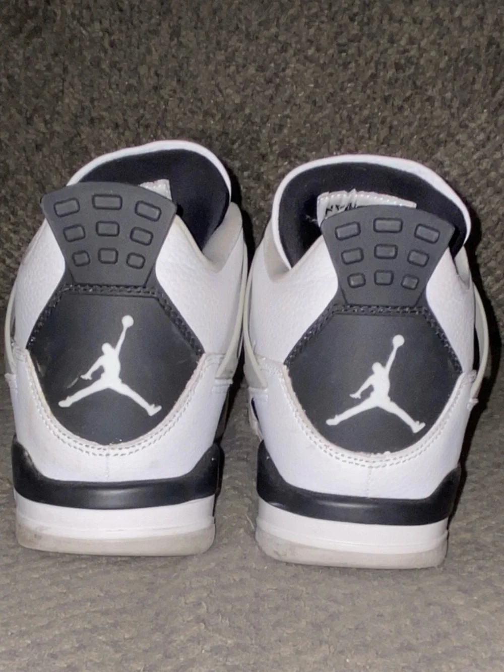 Jordan Men’s White and Black Retro Sneakers